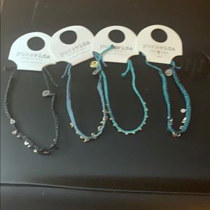 Lot of 4 pura vida anklets